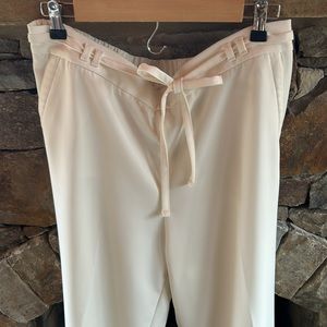 Talbots Cream Wide Leg Pants